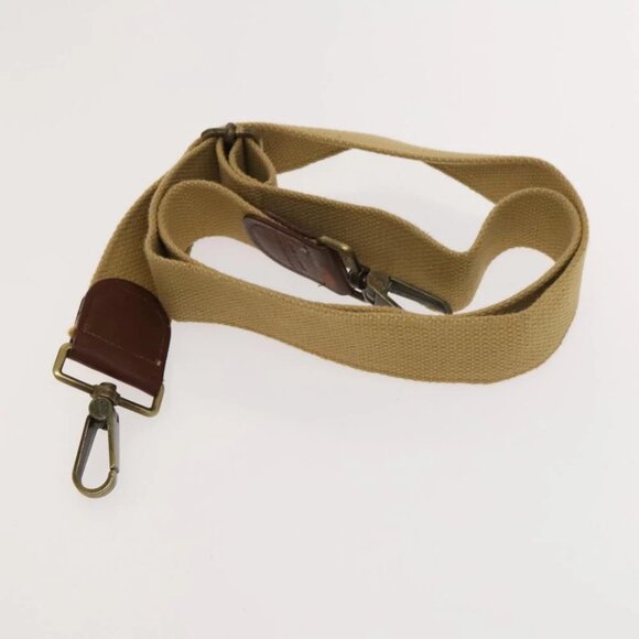 Burberrys Nova Check Boston Bag PVC 2way Beige Gold Auth 117842 - Picture 2 of 16